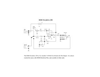 Dod 250 ;overdrive schematic circuit diagram